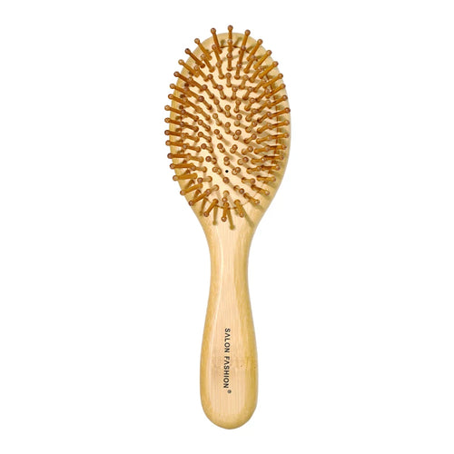 Eco Bamboo Hair Brush Nature Wooden Anti-Static Detangle Brush Hair