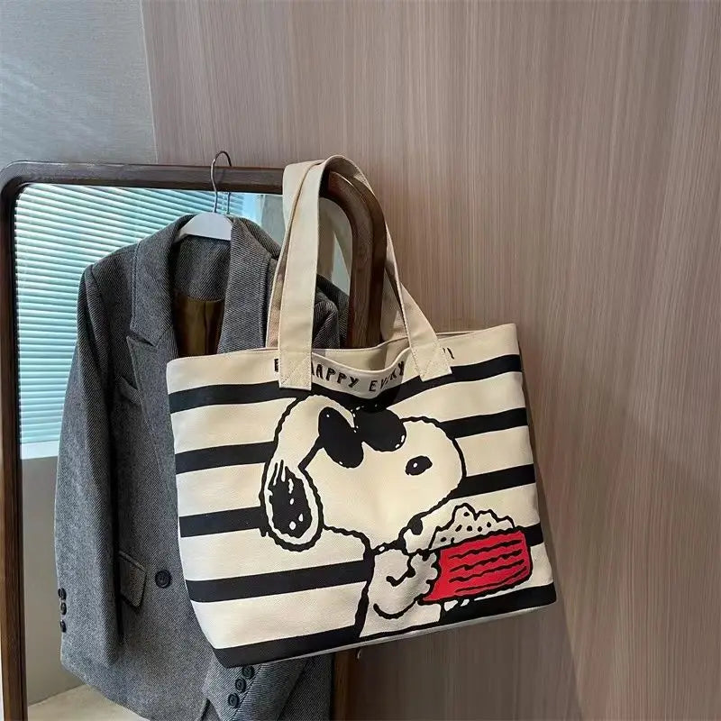 Snoopy Disney Minnie Mouse print tote bag, shoulder bag, student