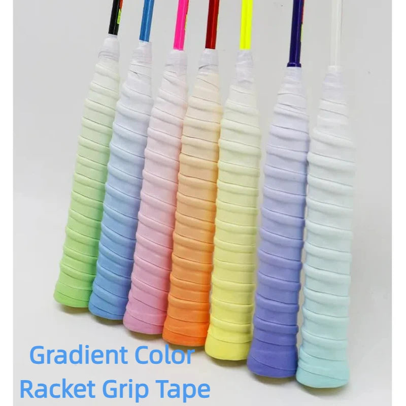 Gradient Color Tennis Racket Grip Tape Sweat-Absorbent Tennis Overgrip