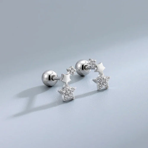 New Fashion Heart Stud Earrings for Women Hypoallergenic Screw