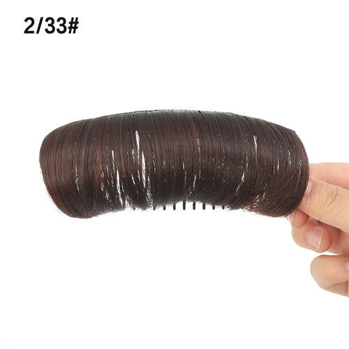 Synthetic Hair Bun Invisible Comb Wig Clip Styling Adds Women's Hair