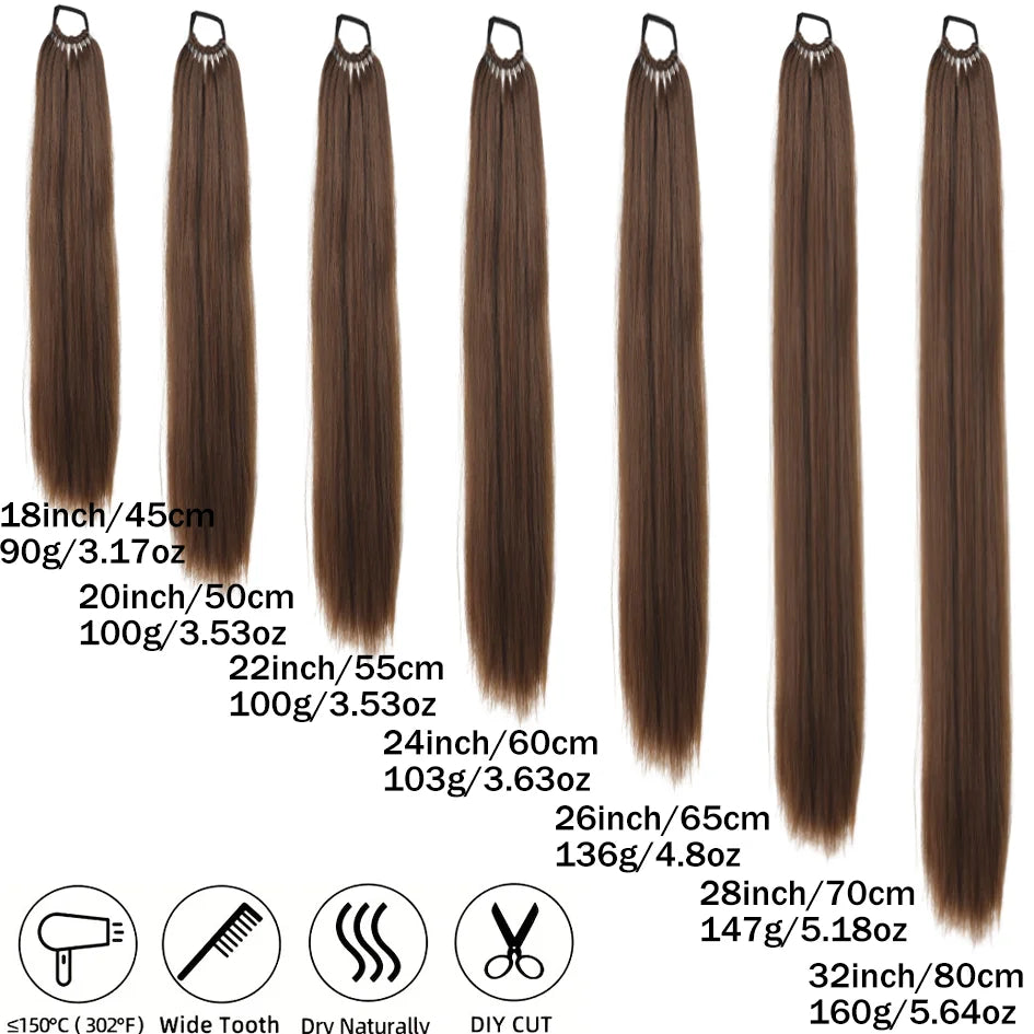 Synthetic 18inch/20inch/22inch/24inch/26inch/28inch/32inch long