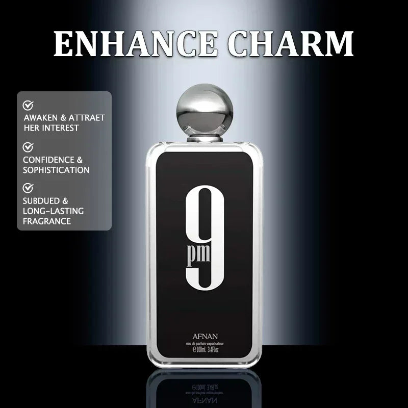100ml/ 3.4oz 9PM Original Men's Perfume Afnan Light Fragrance Long