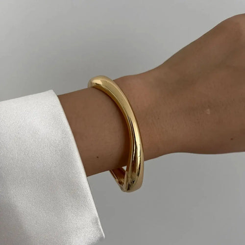 DIEZI 3 Styles Vintage Hip Hop Metal Cuff Bangles Punk Gold Silver