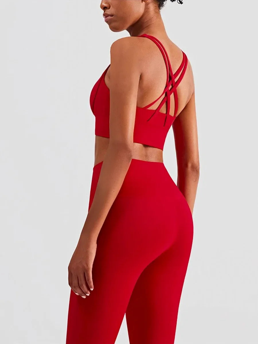 2 Piece Yoga Clothes Women's Tracksuit Athletic Wear Pilates Fitness