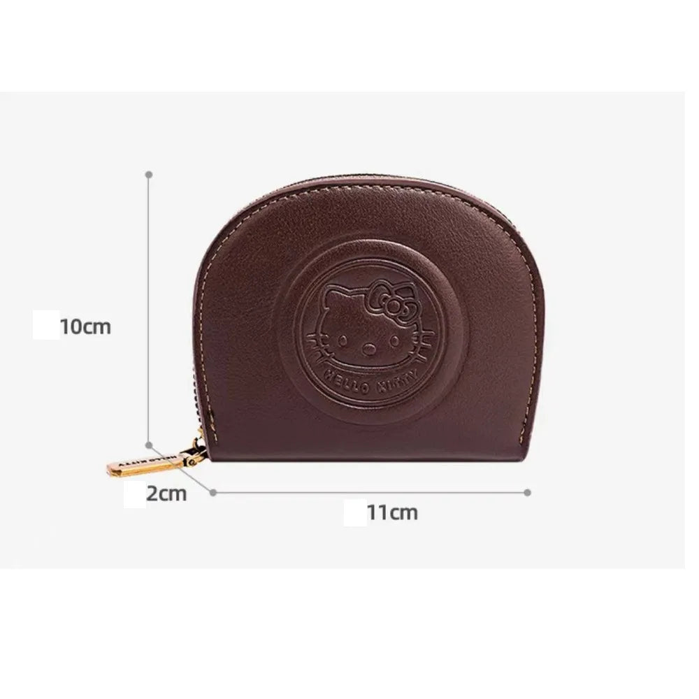 Kawaii Cartoon HELLO KITTY Retro Card Bag Girls Fashion Zipper ID Bag