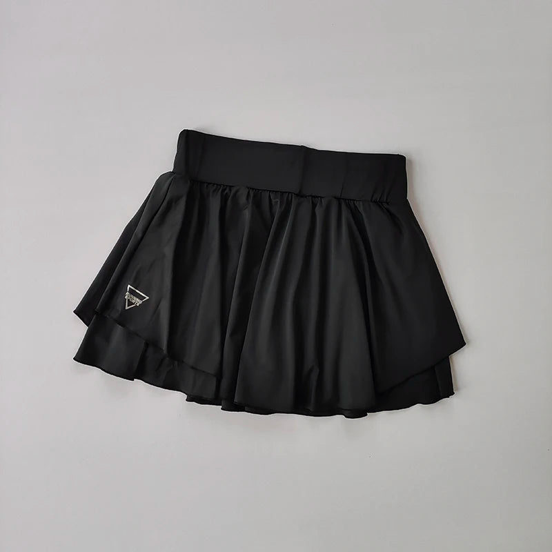 Sports skirt fake two-piece running skirt womensummer quick drying hip
