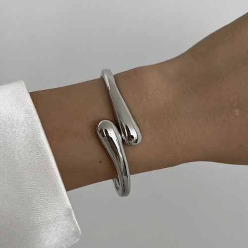 DIEZI 3 Styles Vintage Hip Hop Metal Cuff Bangles Punk Gold Silver