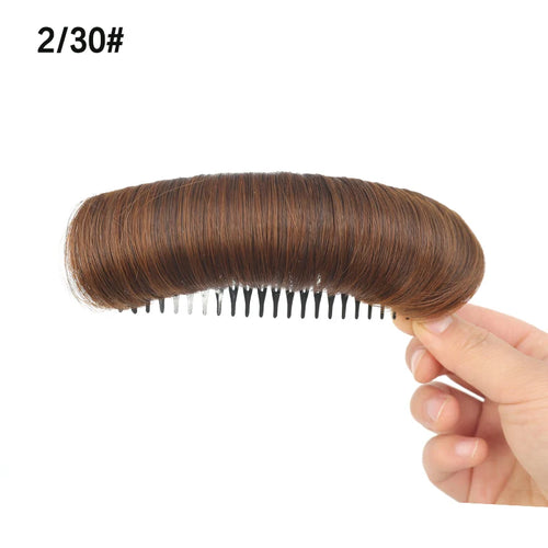 Synthetic Hair Bun Invisible Comb Wig Clip Styling Adds Women's Hair