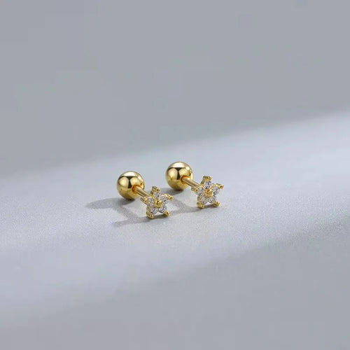 New Fashion Heart Stud Earrings for Women Hypoallergenic Screw