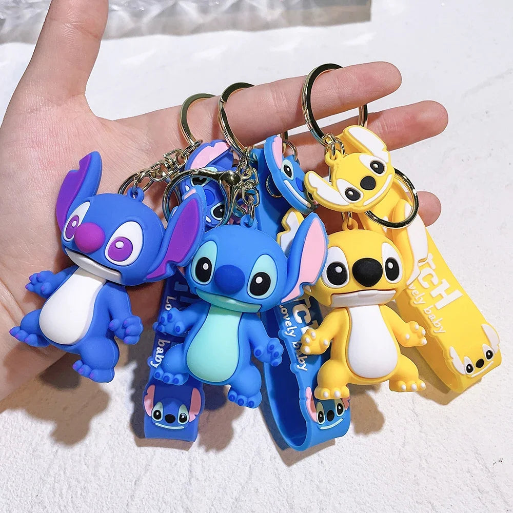 Lilo & Stitch Toys Keychian Anime Stitch Pendant Keychain Sweet Pink