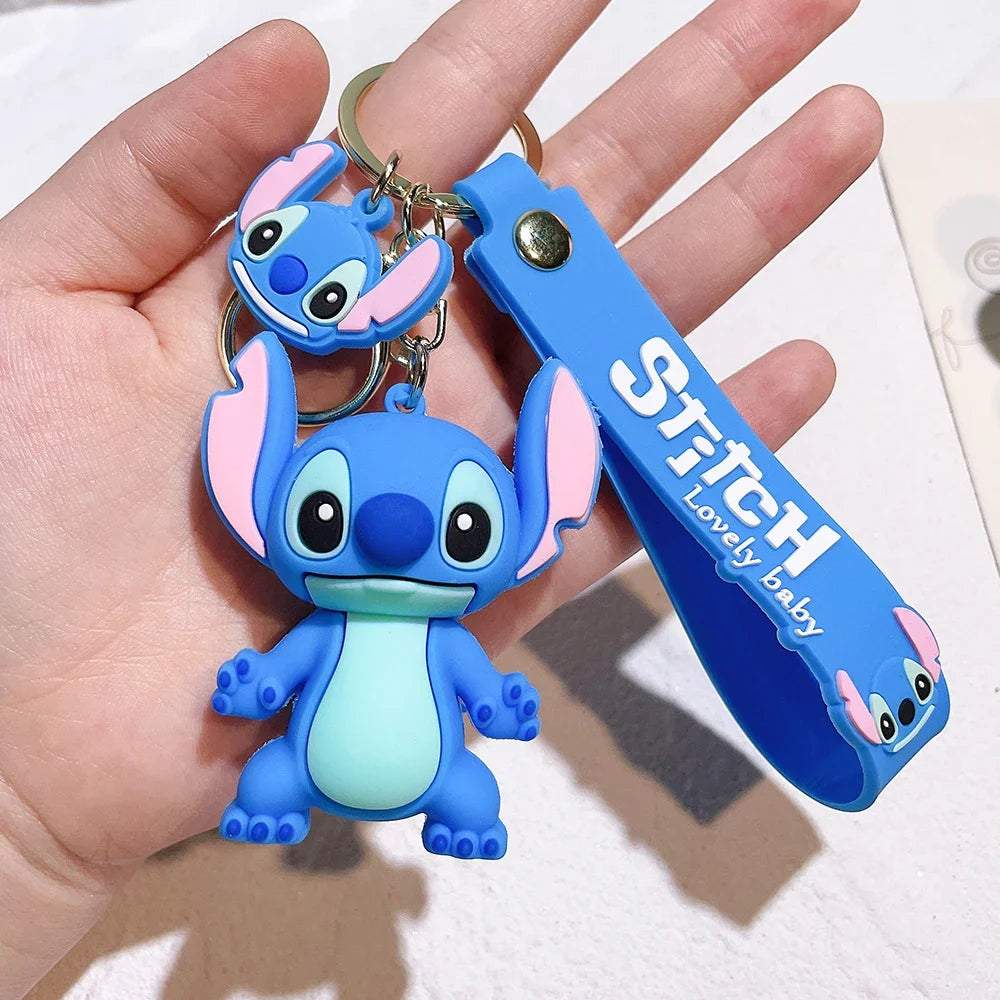 Lilo & Stitch Toys Keychian Anime Stitch Pendant Keychain Sweet Pink