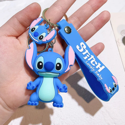 Lilo & Stitch Toys Keychian Anime Stitch Pendant Keychain Sweet Pink