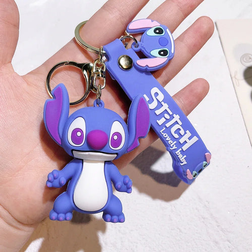 Lilo & Stitch Toys Keychian Anime Stitch Pendant Keychain Sweet Pink