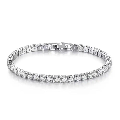 Real 3MM D VVS Moissanite Tennis Bracelet Passes Diamond Sparkling