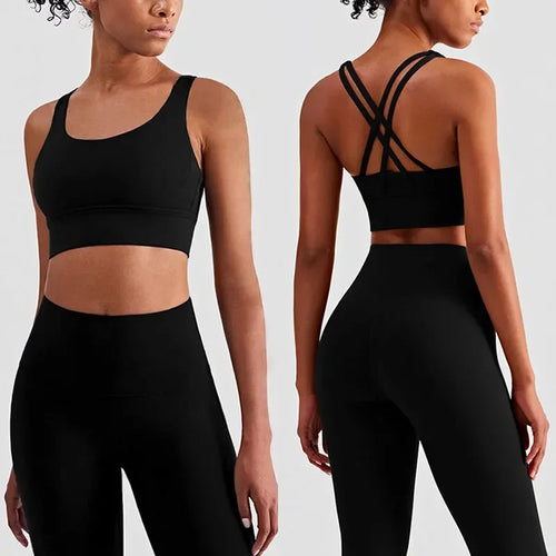 2 Piece Yoga Clothes Women's Tracksuit Athletic Wear Pilates Fitness