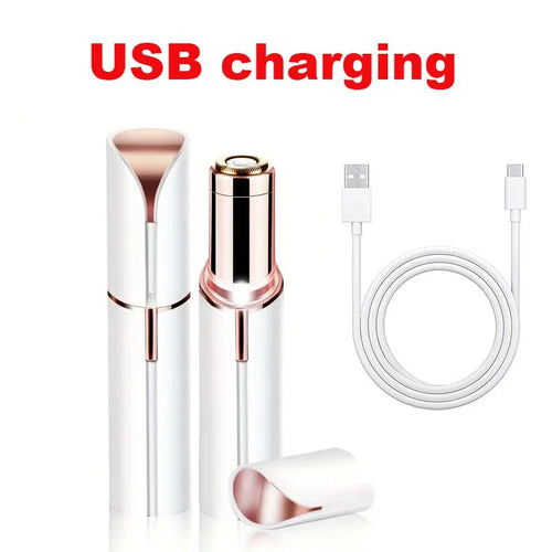 Portable Lipstick Shaped Electric Hair Remover For Women Painless And