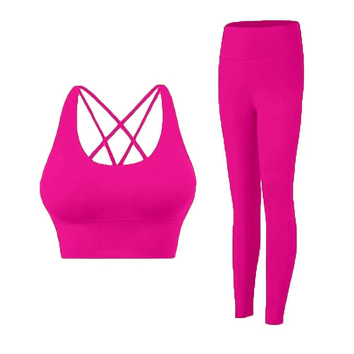 2 Piece Yoga Clothes Women's Tracksuit Athletic Wear Pilates Fitness