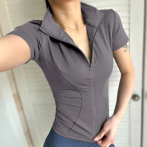 Summer High Quality Waist Slimming Training Tops Women's Quick-drying