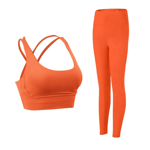 2 Piece Yoga Clothes Women's Tracksuit Athletic Wear Pilates Fitness