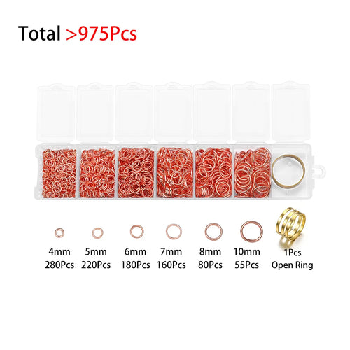 1Box Jewelry Making Kits Lobster Clasp Open Jump Rings End Crimps