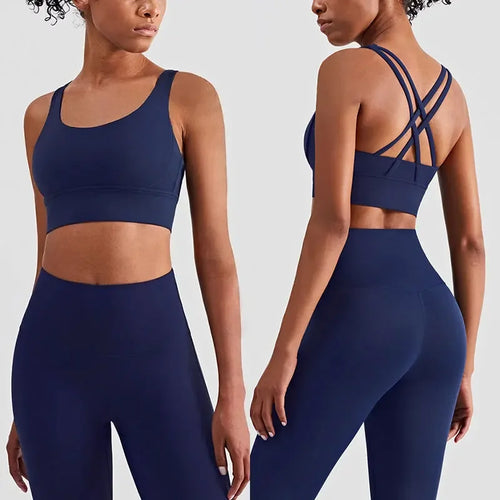 2 Piece Yoga Clothes Women's Tracksuit Athletic Wear Pilates Fitness