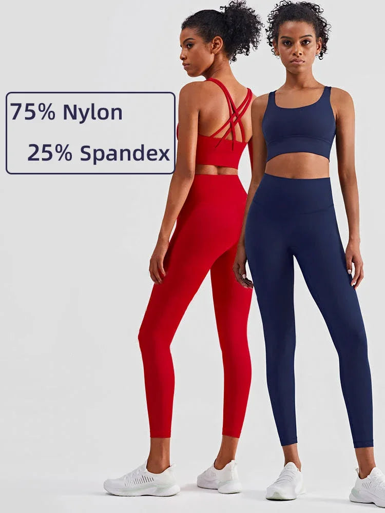 2 Piece Yoga Clothes Women's Tracksuit Athletic Wear Pilates Fitness