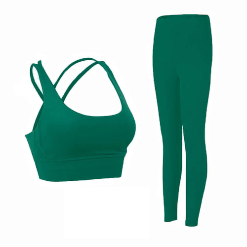 2 Piece Yoga Clothes Women's Tracksuit Athletic Wear Pilates Fitness