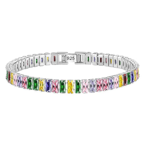 Real 3MM D VVS Moissanite Tennis Bracelet Passes Diamond Sparkling