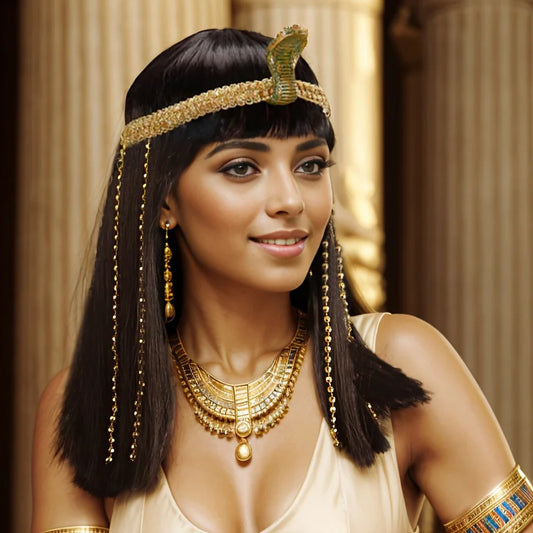 Fashion Egyptian Queen Heat Resistant Synthetic Wig Short Straight