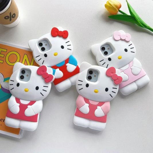 Sanrio Hello Kitty Cases 3d Stereoscopic For Iphone 15 14 13 12 11 Pro