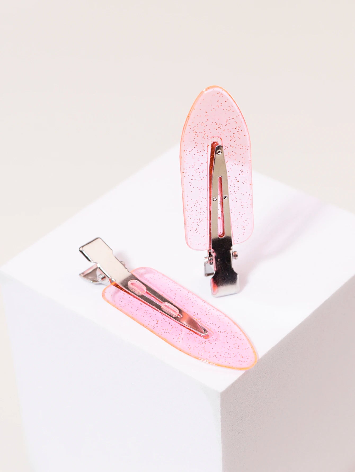 10pcs seamless fashion girl transparent hair clips, makeup facial