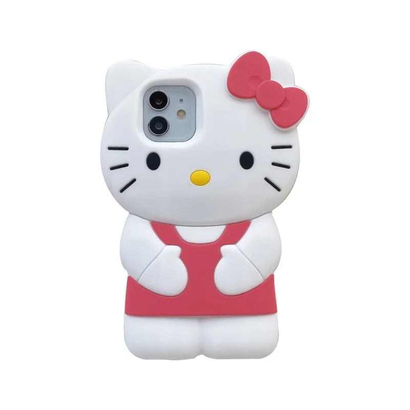 Sanrio Hello Kitty Cases 3d Stereoscopic For Iphone 15 14 13 12 11 Pro
