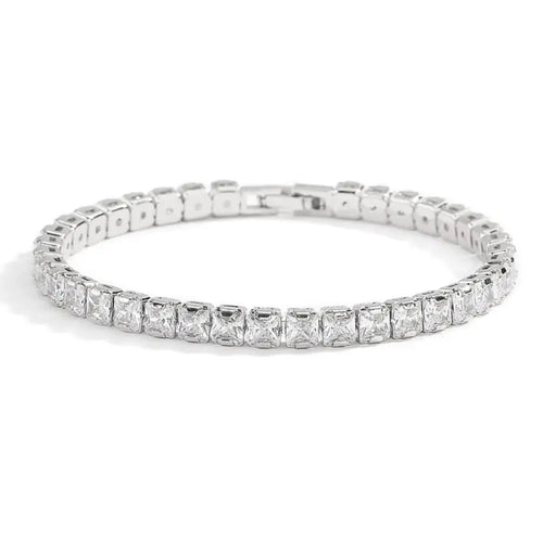 Real 3MM D VVS Moissanite Tennis Bracelet Passes Diamond Sparkling