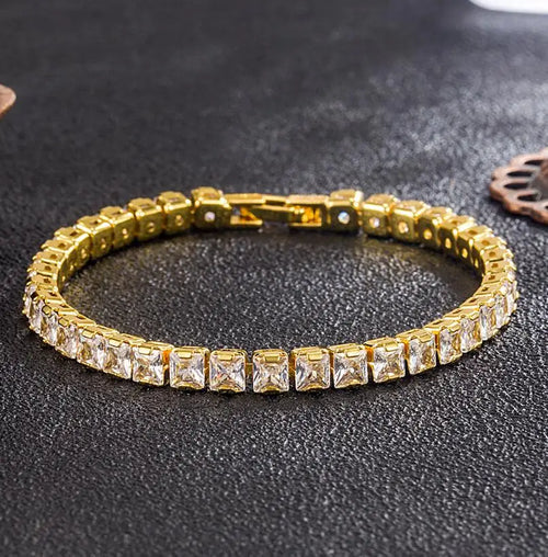 Real 3MM D VVS Moissanite Tennis Bracelet Passes Diamond Sparkling