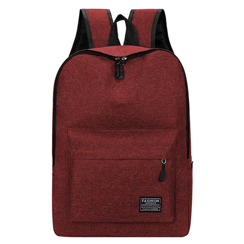 15 inches Versatile Backpack Trendy Washable Oxford Cloth Computer Bag