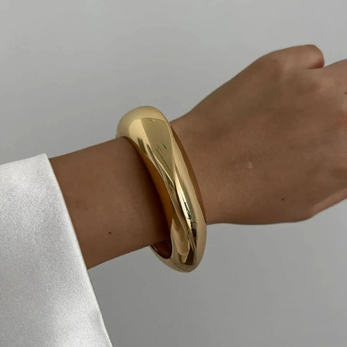 DIEZI 3 Styles Vintage Hip Hop Metal Cuff Bangles Punk Gold Silver