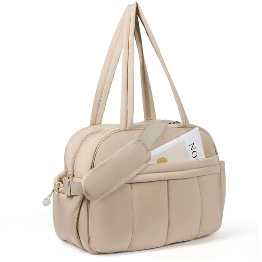 Weekender Bags Quilted Travel Duffel Bag,Large Puffer Duffle