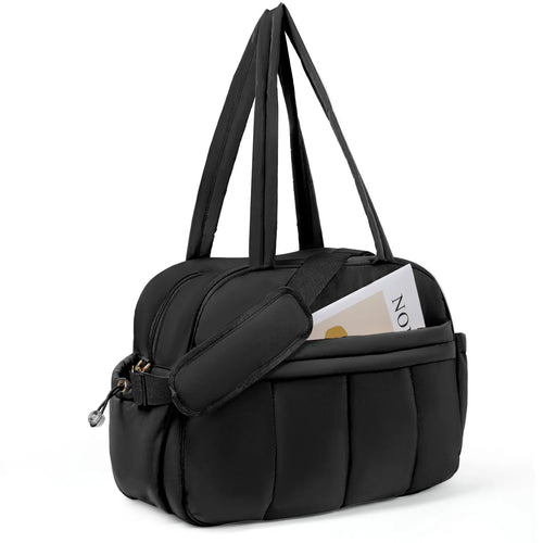 Weekender Bags Quilted Travel Duffel Bag,Large Puffer Duffle