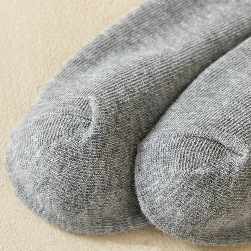 3 Pairs of Striped Cotton Socks Sweat Wicking Breathable Comfortable