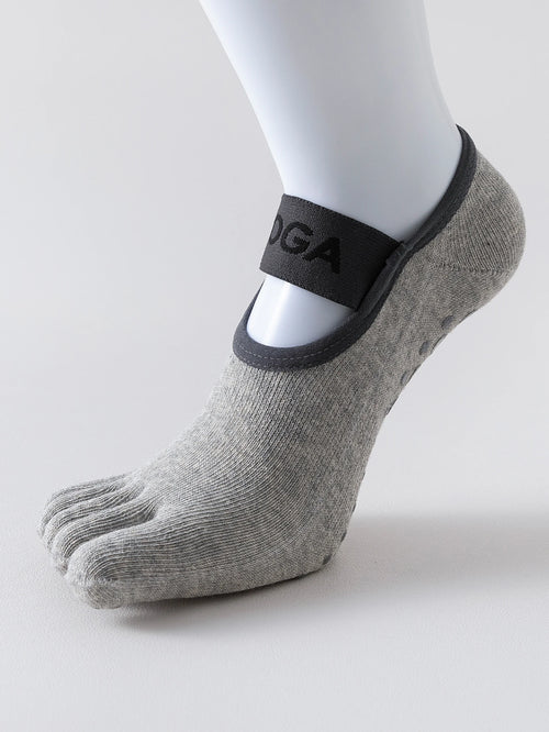 1 pair of women's five finger socks, professional anti slip yoga