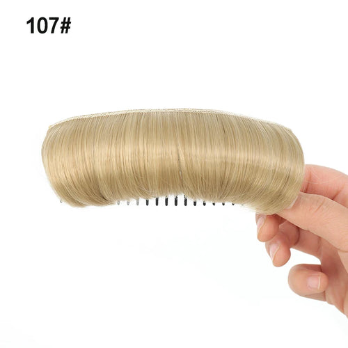 Synthetic Hair Bun Invisible Comb Wig Clip Styling Adds Women's Hair