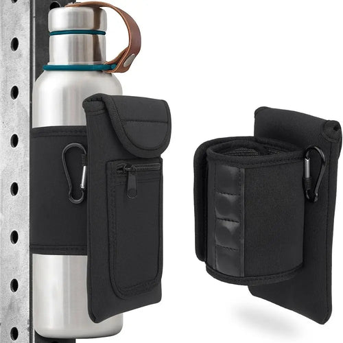 Magnetic Gym Water Bottle Bag Holder, Built-in Magnet for Easy