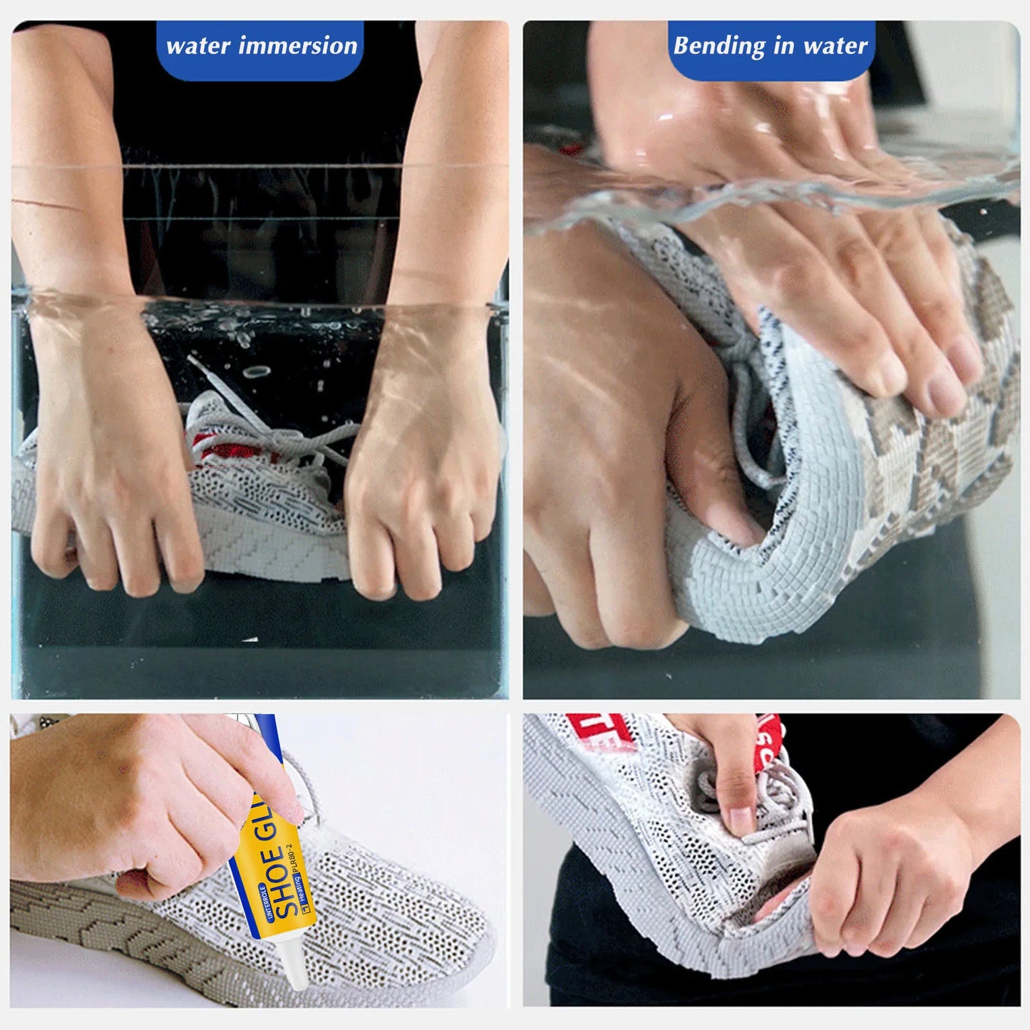 Clear Shoe Repair Adhesive Low Odor Strong Adhesive Soft Resin Shoe