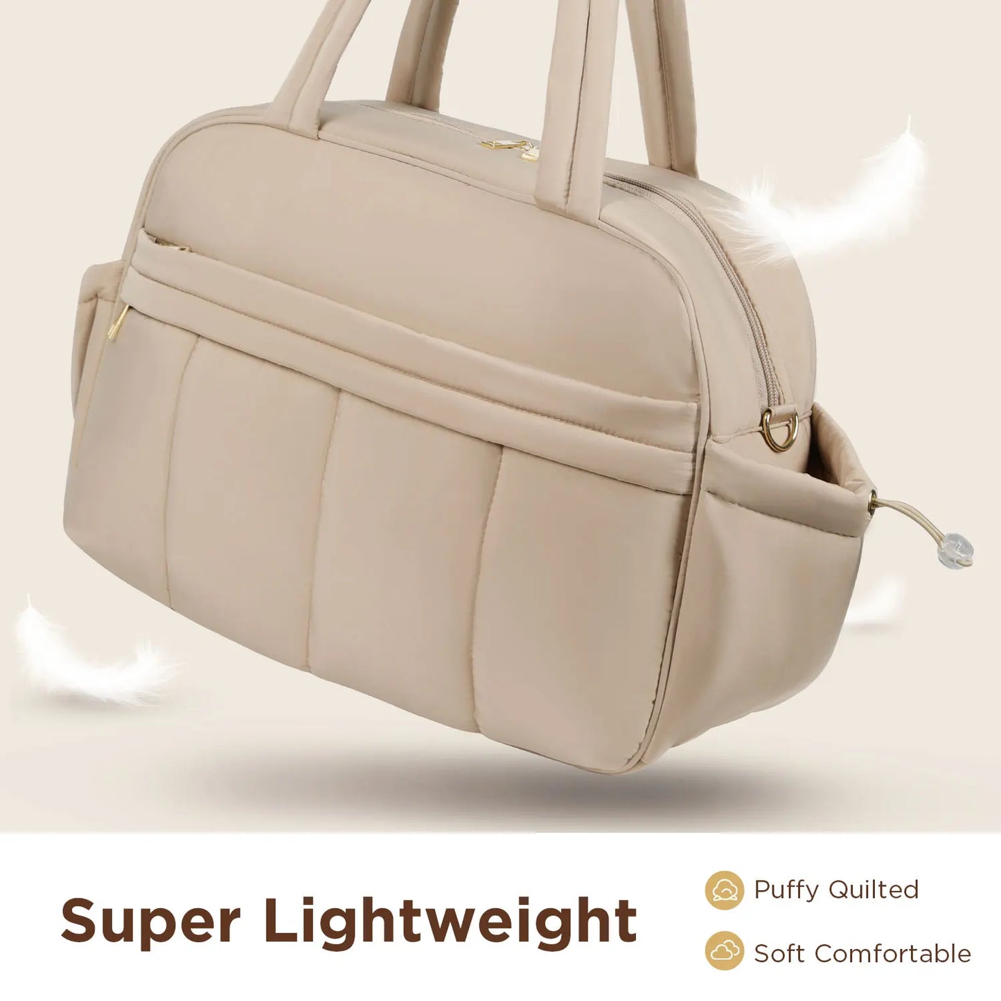 Weekender Bags Quilted Travel Duffel Bag,Large Puffer Duffle