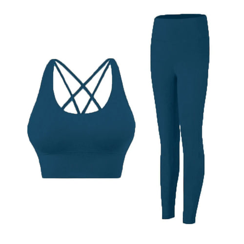 2 Piece Yoga Clothes Women's Tracksuit Athletic Wear Pilates Fitness
