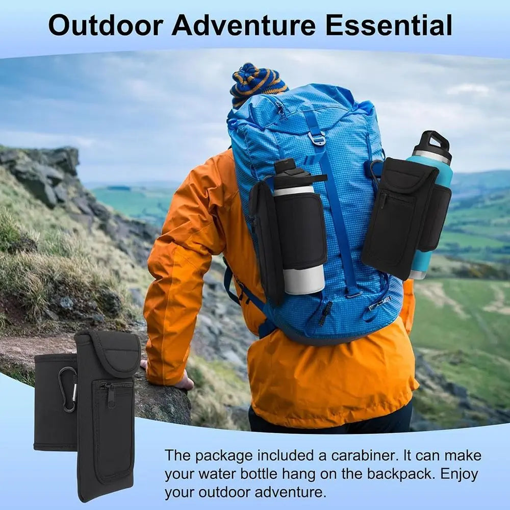 Magnetic Gym Water Bottle Bag Holder, Built-in Magnet for Easy