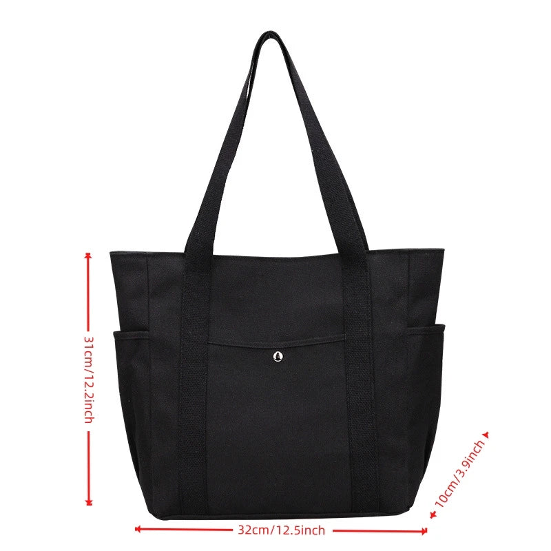 Large Capacity Canvas Tote Bags for Work Commuting Carrying Bag