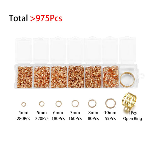 1Box Jewelry Making Kits Lobster Clasp Open Jump Rings End Crimps