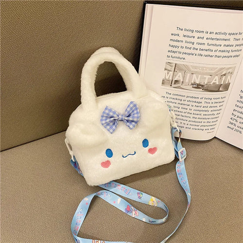 Kawaii Sanrio Plush Bag Kuromi Melody Cinnamoroll Cartoon Anime